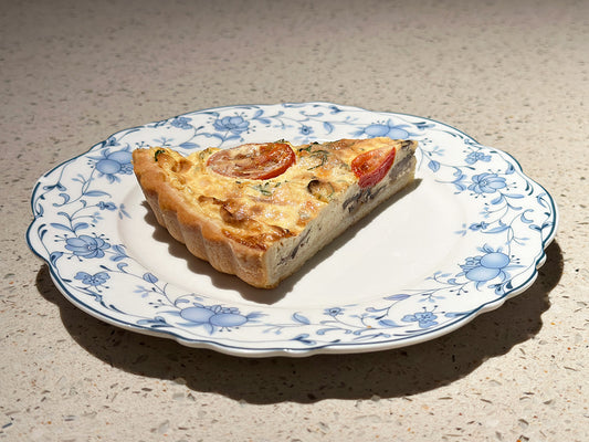 Tomato Mushroom Quiche