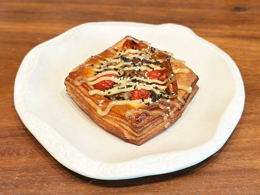 Black and White Sesame Chicken Danish