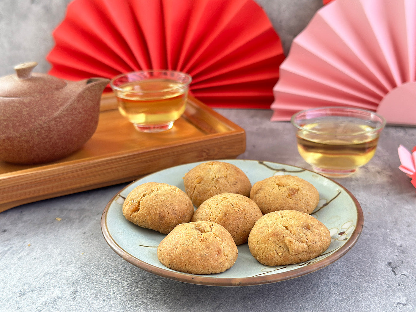 Long Jing Tea with Orange Peel Cookies